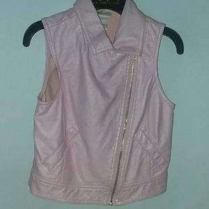 a leather vest jacket